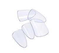 Toddmomy 5 Púas para Dedos de Pipa Transparentes Grandes, Fundas Protectoras de PC Ergonómicas y Portátiles, Accesorios para Instrumentos de Cuerda, Uso Profesional y Práctica Musical