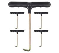 Toddmomy 5 Tensores de Cordones Portátiles para Zapatos Diseño Ergonómico, Material Plástico y Hierro, Tiradores en Forma de T Ranuras para Dedos, Paquete de 5 Unidades Adecuado