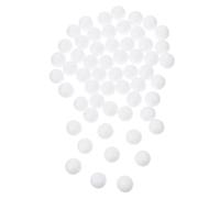 Toddmomy 50 Bolas Redondas de Poliestireno Sólido Color Blanco para Manualidades, Decoraciones Navideñas y Proyectos Creativos, Fáciles de Pintar y Cortar