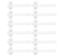 Toddmomy 50 Unidades Ventosas para Acuario con Clips de Sujeción Ajustables, Color Blanco, para Tubos de Filtro y Mangueras de Aire, Soporte Resistente para Cristal, Accesorios para