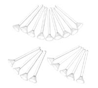 Toddmomy 500 Piezas Postes de Plástico para Pendientes Herrajes para Pendientes Retenedores Transparentes de 3mm para Joyería Manualidades DIY y Fiestas Reutilizable