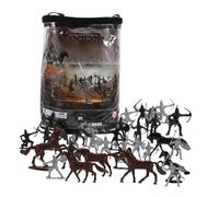 Toddmomy 52 Piezas Modelo de Caballos de Caballero cifra Guerra Juguetes de Caballeros Figura de Personas realistas Gente en Miniatura Realista el plastico