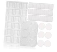 Toddmomy 54 Piezas Protectores de Silicona Transparentes para Puertas de Armario Almohadillas Adhesivas Antirruido y Antirrayaduras para Muebles de Cocina Parachoques Invisibles para