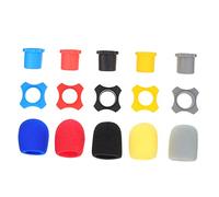 Toddmomy 5Juegos Conjunto De Cubiertas De Micrófono Antiviento Colores Accesorios De Protección Higiénica y Eficaz Para Micrófonos De Humedad Usar