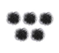 Toddmomy 5piezas Fundas de Vellón para Micrófonos Clip Resistentes al Viento y Ruido para Estudio y Grabación