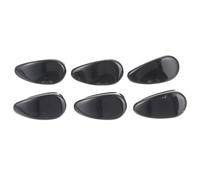 Toddmomy 6 Almohadillas Nasales Antideslizantes para Gafas de Imitación Jade Accesorio Negro Forma de Semilla de Melón Compatibles Gafas para Mayor Comodidad y Uso Diario