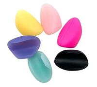 Toddmomy 6 almohadillas para el pulgar del clarinete: protector de silicona suave para los dedos - ayuda para la posición de la mano en la flauta, compatible con instrumentos de viento como la