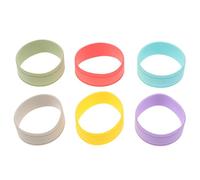 Toddmomy 6 fundas aislantes para biberones - Etiquetas grabables para biberones - Etiquetas reutilizables para guardería con nombre para vasos de agua