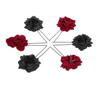 Toddmomy 6 Horquillas para Moño Flores de Tejido, Accesorio Cabello que Sostiene Firmemente y Es Conveniente para Peinados en Bodas y Fiestas de Baile