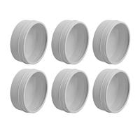 Toddmomy 6 Latas Metálicas Redondas de Hojalata con Tapa Transparente, Fácil Apertura, para Velas, Regalos y Almacenamiento Multifuncional, Paquete de 6 Unidades