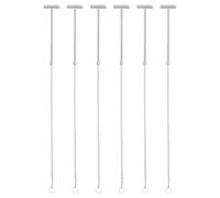 Toddmomy 6 martillos de escape de emergencia: martillo de emergencia para coche - rompecristales de seguridad de hierro con cadena - mini herramienta para romper ventanas para evacuación y seguridad