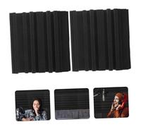 Toddmomy 6 Piezas Algodón Fonoabsorbente Sonido Muro Dormir Espuma Acustica Pruebas Espuma Insonorizada Equipo De Estudio Panel De Insonorización Black Esponja