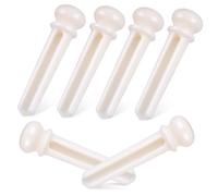 Toddmomy 6 Piezas Cono de cuerda de guitarra patas clavijas guitarra acústica ébano cuerdas guitarra puente de guitarra de hueso de buey chapas pasadores de puente óseo hueso de res