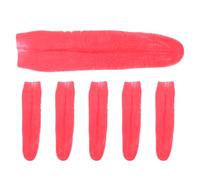 Toddmomy 6 Piezas de Lenguas Postizas Realistas, Accesorio de Lengua Postiza Larga, Accesorios de Broma para Halloween, Día de Los Inocentes, Goma Roja