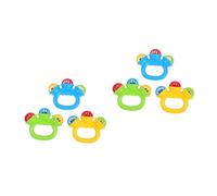 Toddmomy 6 piezas Instrumentos Musicales para Bebés de Sonajeros de Plástico con Campanas Juguete Sensorial Blando para Estimulación y Educación Musical
