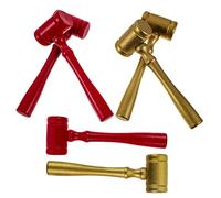 Toddmomy 6 Piezas Juez Hammer Present para Y Subasta Martillo Abogado Juez Martilleo Golpeando Juguete Madera