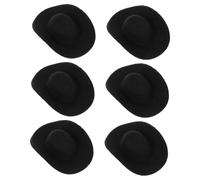 Toddmomy 6 Piezas Mini Sombreros De Copa para Manualidades Lindos Sombreritos De Copa Mini Sombrero De Copa Sombreros Formales En Miniatura Mini Bombín Mini Sombreros De Fieltro Black Eva
