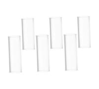 Toddmomy 6 Piezas Slide de Guitarra Transparente de Vidrio para Dedos Anillo Deslizante Eléctrico y Guitarra Acústica Accesorios Musicales