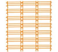 Toddmomy 60 Piezas de Juguetes de Valla de plástico: Accesorios de Valla de Corral de Granja, Juego de de plástico para Aves de Corral, Juguete para casa de muñecas, jardín