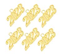 Toddmomy 6pcs Aleación De Graduación Collares Amuletos 2023 Letreros De Graduación Decorativos