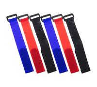 Toddmomy 6piezas Collar Antirruido para Material Cómodo Previene El De y Perturbaciones Accesorios para Aves De Corral Rojo Negro y Azul