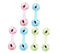 Toddmomy 6piezas Juguetes De Campana De Mano Para Bebés Sonajero Mancuernas Juguete Para Recién Nacidos y Pequeños