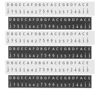 Toddmomy 6piezas Pegatinas de Kalimba para Teclas Calcomanías para Notas de Principiantes Etiquetas para Piano de Pulgar para Práctica Musical