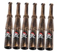 Toddmomy 6Piezas Telescopio Pirata Accesorios Fiestas Temáticas Decoraciones de Cumpleaños y Aire Monocular Portátil Transportar