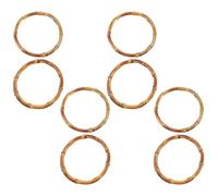 Toddmomy 8 asas Redondas de Bambú para Bolso, 10 Cm, Kit de 8 Piezas, Mango Circular Ideal para Reemplazo y Diy de Bolsas, accesorios para Manualidades y decoración de Bolsos Tipo Tote