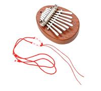 Toddmomy 8 Calimba De Madera Piano De Pulgar Llaves Musical Instrumento Dedo Mini Kalimba Principiantes Kalimba Pequeña Metal Light Brown