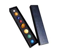 Toddmomy 8 Piezas Conjunto Minerales Naturales del Sistema Solar Adornos de Redonda para Decoración de Escritorio y Coleccionistas