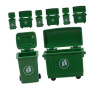 Toddmomy 8 Piezas Mini Contenedores de Basura para Casa de Muñecas Miniatura para Decoración Realista y Almacenamiento Funcional Miniatura