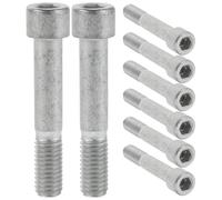 Toddmomy 8 Piezas Tornillo de Abrazadera de Tija de Sillín y Perno del Collar Tija de Sillín M8 de Acero Plata para Silla Bicicletas de Montaña Carretera