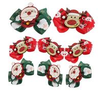 Toddmomy 8piezas Pinzas Pelo para Estilo Navideño de Accesorios de Lazo para Niñas para Recuerdo de Fiesta y Decoración de Cabello