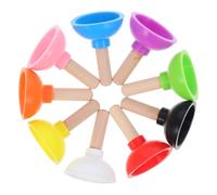 Toddmomy 9piezas Mini Desatascadores Mágicos Desatascador De Inodoro Realista para Casa De Muñecas Juguete De Broma para Baño Espectáculos Interactivos Accesorios De Baño para Trucos
