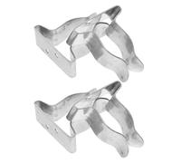 Toddmomy Abrazadera de Resorte de Acero Inoxidable para Soporte de Cañas de Pescar, Clip Organizador Grande para Barco y Kayak, Paquete de 4 Piezas, Accesorio para Equipos de Navegación