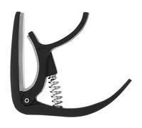 Toddmomy Abrazadera Fácil de Ajustar el Tono y Transportar para Guitarra Acústica y Ukelele de Plástico Negro con Resorte para Principiantes y Profesionales