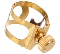 Toddmomy Abrazadera Metálica Ajustable para Boquilla de Saxofón Alto, Clip de Latón Resistente para Accesorios de Instrumento de Viento, Soporte Estable para Interpretación Musical