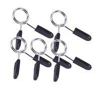 Toddmomy Abrazaderas De Resorte para Barra 27 Mm Acero Mango Plástico 5 Piezas Clip Antideslizante para Levantamiento De Pesas Gimnasio Entrenamiento