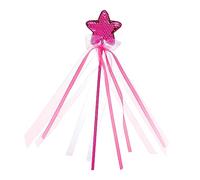 Toddmomy Accesorios de Hadas género Primero para Pastel varitas favores de la Fiesta de la Princesa Varita de Estrella de Disfraces Accesorios de Vestir poliéster Rojo