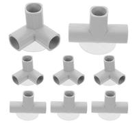 Toddmomy Accesorios de Unión en Forma de T y Codo para Parque Infantil, Plástico Resistente, 8 Piezas Ventosas, Conectores para Cercado Interior Seguro, Piezas para Juegos y Parques Infantiles