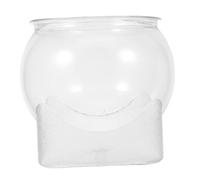 Toddmomy Acuario Transparente de Plástico para Escritorio Pecera Redonda Resistente Irrompible Tanque Multifuncional para Peces Terrario y Planta Hidropónica Adecuado para Decoración y