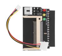 Toddmomy Adaptador con Conector con Pulgadas CF de 3 IDE 3,5 Selección a Modo Maestro y Indicadores LED 40 Pines y Carcasa Plástico Negro para Disco Duro Interno