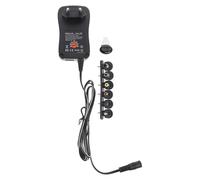 Toddmomy Adaptador de Corriente Ajustable con Protección para Portátil y Dispositivos Electrónicos Enchufe Europeo Fuente de Alimentación Segura para PC y LED