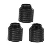 Toddmomy Adaptador de Latón Negro Refrigeración Líquida de Ordenador /4 para Anillo de Silicona, 3 Piezas para Ampliar Sistema de Refrigeración por Agua en PC
