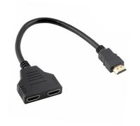 Toddmomy Adaptador Splitter Entrada Salidas Duplicador de Vídeo con Conectores Chapados para Monitores Dual Compatible con Tv Proyector y Consola