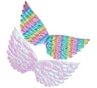 Toddmomy Alas de Ángel para Niños 2piezas, Accesorio Ligero y Fácil de Poner, Material Sintético, Diseño Creativo para Fiestas y Disfraces Infantiles