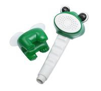 Toddmomy Alcachofa de Ducha Infantil Forma de Rana Verde Cabezal de Ducha de Mano Resistente para Baño Aspersor Ergonómico para Fácil de Usar y Colgar Pared para Bañeras