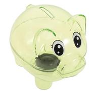 Toddmomy Alcancía de Cerdo Transparente Diseño Bonito y Único para Niños y Adultos Capacidad Suficiente para Monedas y Billetes Pack de 2 Piezas Adecuado para Cumpleaños