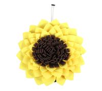 Toddmomy Alfombra Olfativa para Perros Mat De Comida para Mascotas Entrenamiento De Olfato Diseño De Girasol para Comer Despacio y Liberar Energía Estimula El Sentido del Olfato